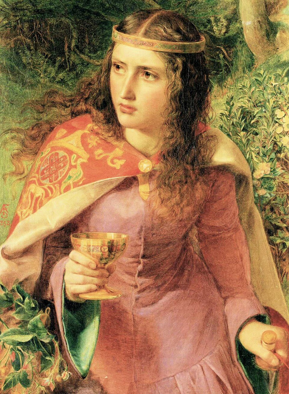 Eleanor of Aquitaine as imagined by Frederick Sandys in his 1858 painting Queen Eleanor