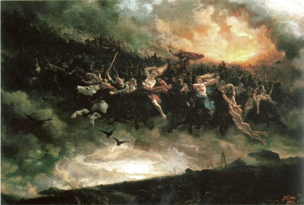 The Wild Hunt of Odin, painted by Peter Nicolai Arbo in 1872