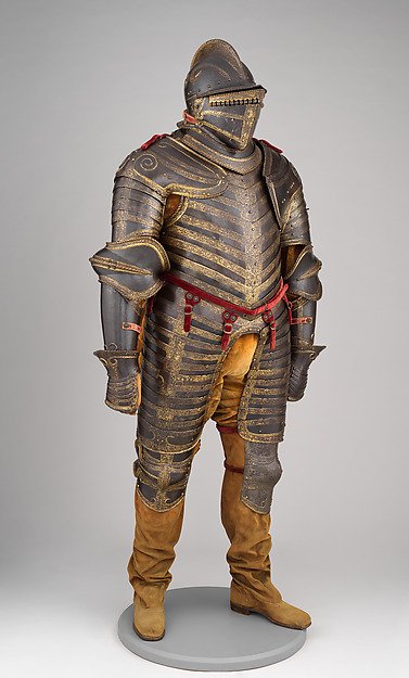 How heavy was medieval armour: the field armour of King Henry VIII, made in Italy around 1544, at the Metropolitan Museum of Art