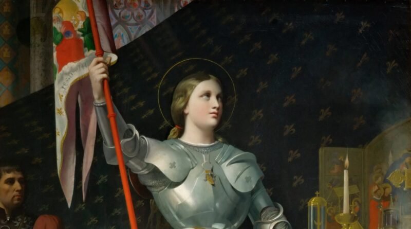 Joan of Arc at the coronation of Charles VII, painted by Ingres in 1854