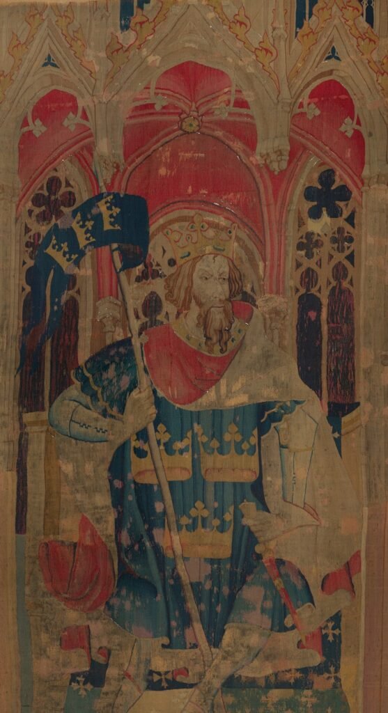 Was King Arthur real? King Arthur as one of the Nine Heroes in a medieval tapestry