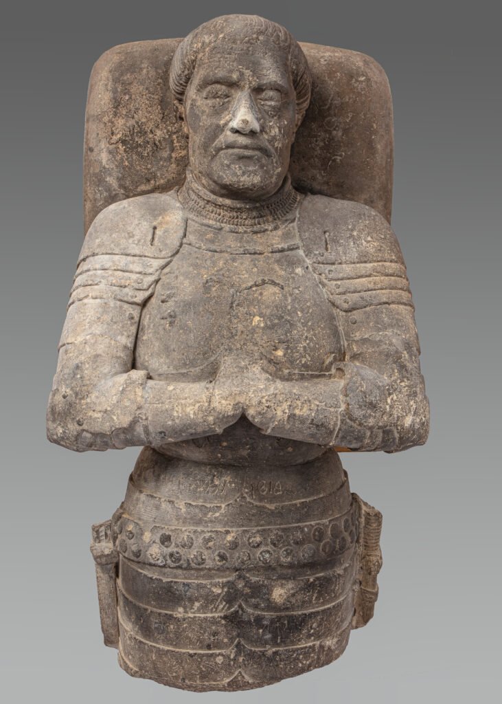 How heavy was medieval armour: a 15th-century French stone effigy of a knight in Gothic plate armour