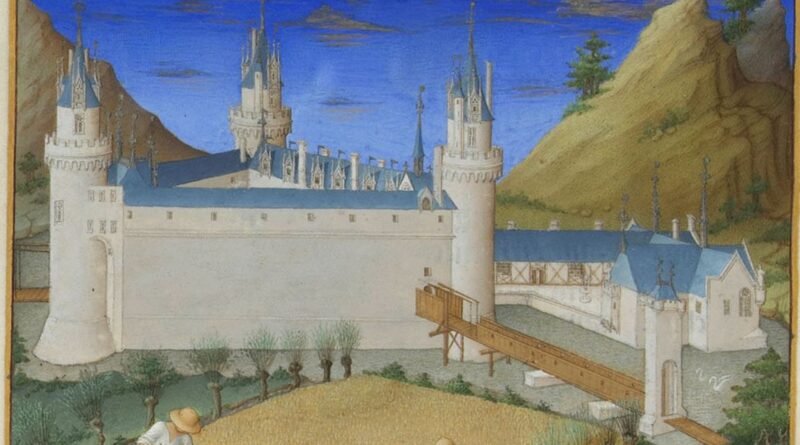 What did medieval peasants eat: peasants harvesting and shearing sheep in the Très Riches Heures