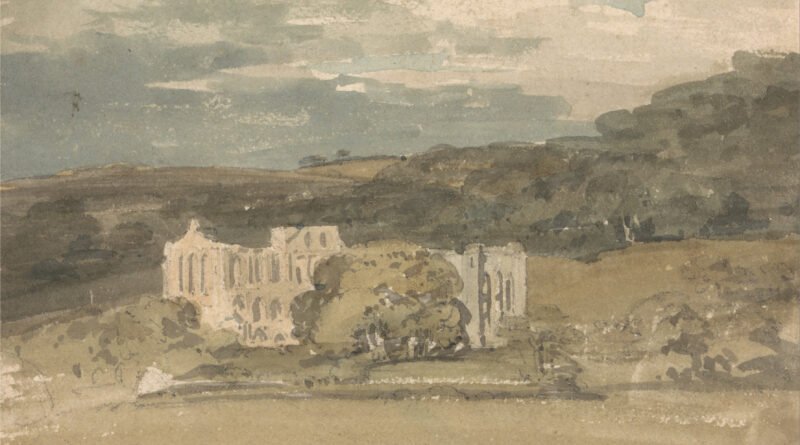 Thomas Girtin's watercolour of the ruins of Rievaulx Abbey, Yorkshire