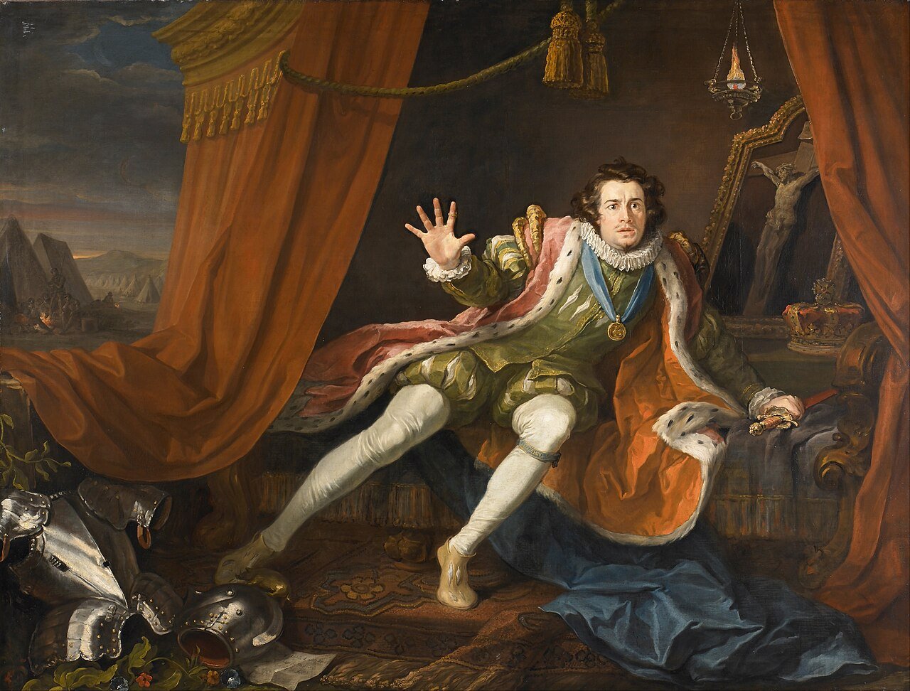 William Hogarth's painting of the actor David Garrick playing Richard III